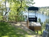 covered deck view
